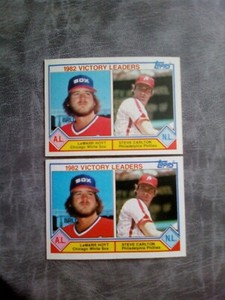 Two (2) 1983 TOPPS VICTORY LEADERS  #705 L. HOYT & STEVE CARLTON BEST PRICES!