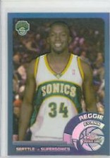 2002-03 Topps Chrome Refractors Supersonics Basketball Card #28 Reggie Evans