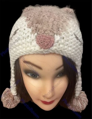 *Chapéu de inverno feminino gato monção 3/6 anos - Imagem 1 de 4