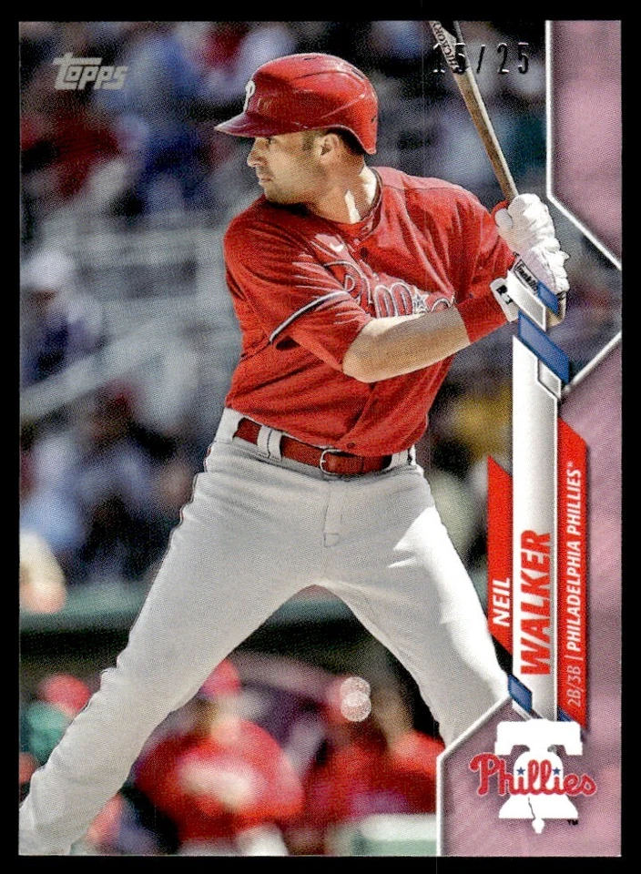 2020 TOPPS MINI PINK /25 Neil Walker Philadelphia Phillies #U-123 - Image 1 of 2