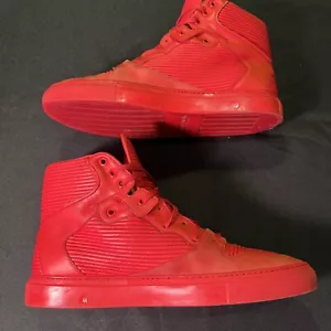 ZAPATOS DE ENTRENADOR BALENCIAGA COTE ZAPATILLAS ROJAS PLISADAS ARENA TALLA 44 EE. UU. 11 AUTÉNTICAS - Imagen 1 de 24