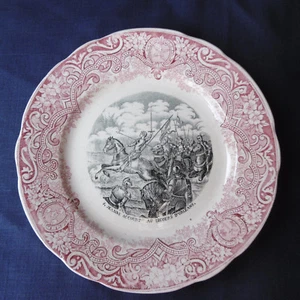 ANCIENNE ASSIETTE BADONVILLER SUR LE THÈME DE JEANNE D'ARC - N° 7 - Imagen 1 de 3