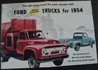 1954 Ford Truck Full Line Sale Folder Poster Series F T C B P Couier Custom Orig