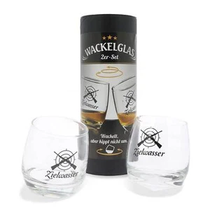 Geschenkidee für Jäger Wackelglas Zielwasser - Jagdgeschenk Whiskey Gläser - Bild 1 von 3