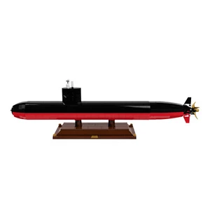 MOC: Nuclear Submarine Fast Attack Submarine with Stand 563 Pieces Good Quality - Picture 1 of 5