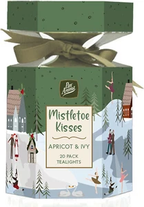Pan Aroma Christmas Mistletoe Kisses Scented Tealights Apricot And Ivy Pk20 - Picture 1 of 3