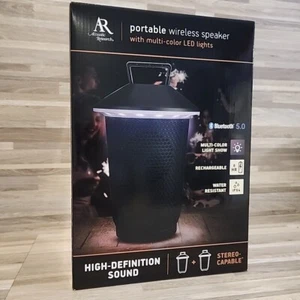 Acoustic Research drahtloser Außenlautsprecher AWS11 Bluetooth 5.0 15 W LED kostenloser Versand - Bild 1 von 12