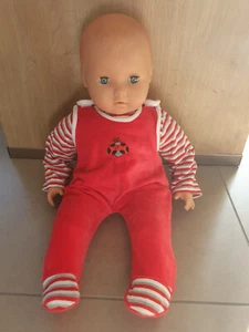 Babypuppe lebensecht 50 cm mit Kleidung und zwei Schlafsäcken 1. Hand Ostern - Bild 1 von 12