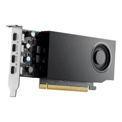 PNY VCNRTXA400ATX-PB NVIDIA RTX A400 4x mDP PCIE 4.0 x8 Graphics Card 4GB GDDR6 - Image 1 of 4