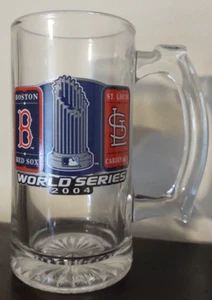 2004 MLB World Series Boston Red Sox St. Louis Cardinals Glass Mug - Picture 1 of 6