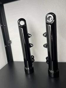 HARLEY FORK LEGS V-ROD VROD DUAL DISC CUSTOM Gloss BLACK VRSCA Sliders EXCHANGE - Picture 1 of 5