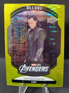 TOM HIDDLESTON as Loki 2022 Upper Deck Marvel Allure Yellow taxi parallel #15 - Picture 1 of 3