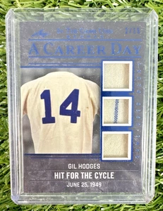 2020 Leaf In The Game Used Sports GIL HODGES Triple Jersey /15 SSP Dodgers - Picture 1 of 2
