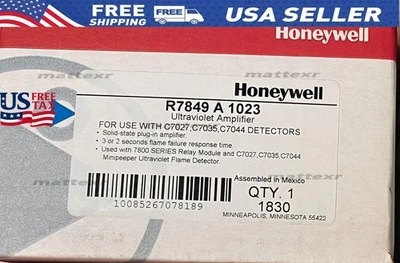 Amplificador de llama ultravioleta Honeywell R7849A1023 R7849A1023 nuevo IVA gratuito de EE. UU. Foto 1 de 4