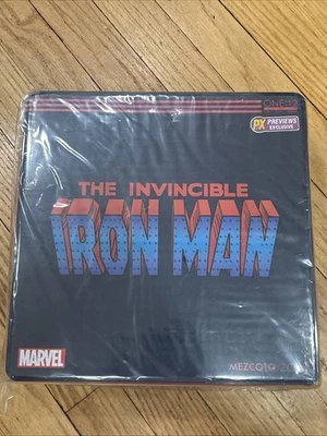Figura de acción exclusiva Mezco ONE:12 Marvel Comics Iron Man Stealth Armor PX nueva Foto 1 de 2
