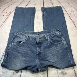 Jeans Tommy Jeans De Colección Para Hombre 38x32 Azul Botón Mosca Pierna Recta Denim 00s Y2K - Imagen 1 de 18