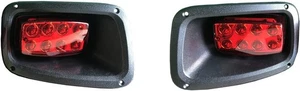 Dr.Acces Golf Cart LED tail Lights taillights for EZGO TXT 1996-2013 Black - Picture 1 of 4