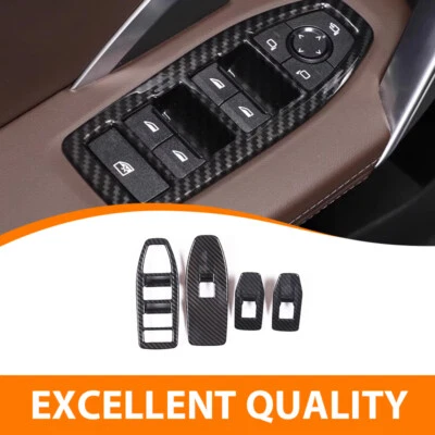 Car Door Window Lift Switch Button Panel Cover 4pcs For BMW X1 / iX1 2023-2025 — 第 1/4 张图片