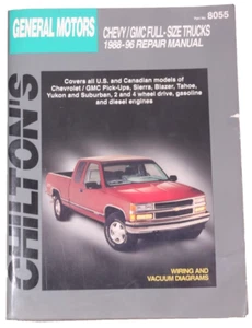 C1500 C2500 K1500 K2500 Suburban Service  Repair Manual 1998 1997 1996 1995 + - Picture 1 of 1