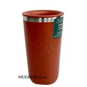 Starbucks 2024 Terracotta Triangle Recycled Stainless Steel Tumbler 12 oz - Picture 1 of 5