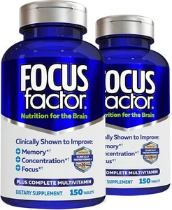 Focus Factor Nutrition for The Brain, Improved Memory & Concentration Brain Supp - Picture 1 of 5