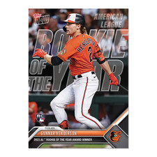 Gunnar Henderson - 2023 TOPPS NOW Card OS10 AL ROOKIE OF THE YEAR ROY RC