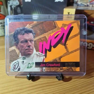 Jim Crawford #60 1993 Hi-Tech Indy 500 Card F1 Retro Motorsport Memorabilia - Image 1 of 2