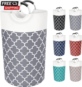 Cesta de lavandería grande cesta de lavandería bolsa cubo de lavado bolsa de ropa plegable alta - Imagen 1 de 8