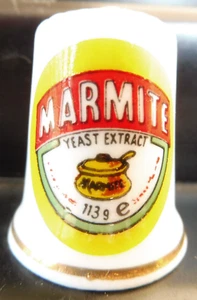 Dé à coudre Thimble PUBLICITAIRE MARMITE a tartiner tres salée - Picture 1 of 1