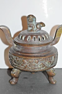 Antique Late 19th Century Chinese Bronze Censer,c1890 - Picture 1 of 9