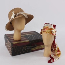 13.4 'testa di manichino in legno modello professionale femminile per parrucche