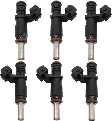 6x Inyector de combustible para BMW 128i 323i 325i 328i 330Ci 330i 525xi 528i 530i X3 Z4 X5 Foto 1 de 4