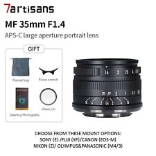 7artisans 35mm F1.4 Mark II APS-C Prime Lens for Sony E/XF/EOS-M M50/M43/Nikon Z
