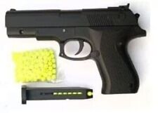 Picture 6 of 6 Toy Gun Pistol Black for Kids with 8 Round Reload and 6 mm Plas