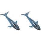2 pièces figurine réaliste modèle petite baleine en plastique petit modèle baleine