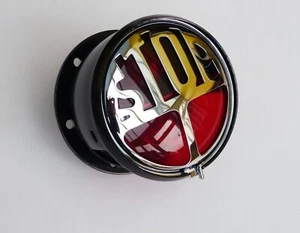 Luz trasera roja cola de freno y matrícula para motocicleta tipo velo Miller Vincent/Velo - Imagen 1 de 3