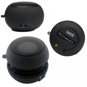 WIRED PORTABLE AUDIO LOUD SPEAKER with CHARGEABLE BATTERY for PHONE TABLET iPOD - Picture 1 of 6