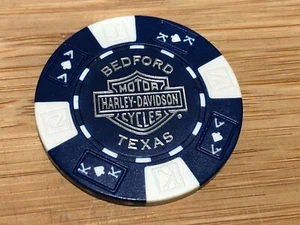 Harley Davidson Poker Chip Bedford Texas - Bild 1 von 2