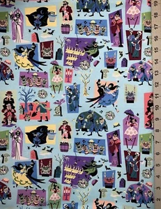 Haunted Mansion Disney Custom Fabric Fat Quarter 18”x28” Spandex Stretch - Picture 1 of 1