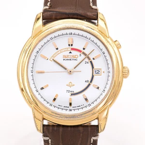 39,5 mm ø - Seiko Kinetic (Mechaquartz) 5M22-6B30 (AGS) Uhr Datum - aus 1995 - Bild 1 von 11