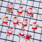Packaging Coloured Drawing Wrapping Labels Santa Claus Christmas Hanging Tags