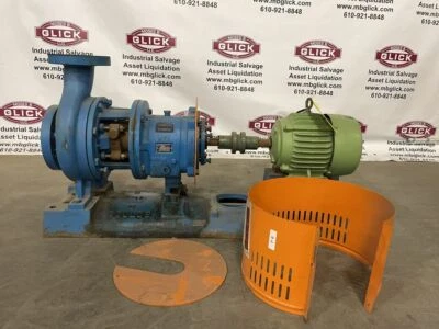 Goulds 3196 MTX ANSI 316 SS Stainless Steel Centrifugal Pump 3x4-7 3HP 3PH - Image 1 of 4