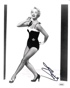 JANE POWELL HAND SIGNED 8x10 PHOTO       GORGEOUS POSE OF HER DANCING       JSA - Picture 1 of 1