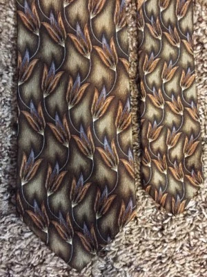 J.Z. Галстук Richards 100% шелк - сделано в США - разноцветный геометрический - Изображение 1 из 4