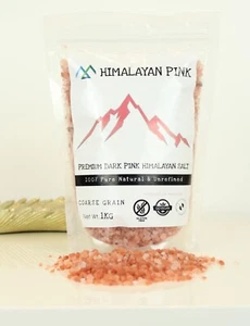Premium Himalayan Dark Pink Salt 100% Organic Pure Natural Healthy Food Grade - Picture 1 of 2