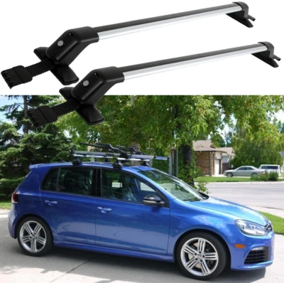 Roof Rack Crossbars Luggage Kayak Cargo Carrier w/Lock For Volkswagen Jetta GLI Foto 1 de 4