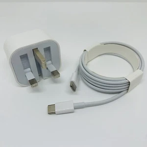 20W USB-C Power Adapter Fast Charger for Apple iPhone & iPad with 2m USB-C Cable - Picture 1 of 8
