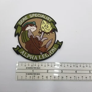 SERE Specialist Alpha Legion Patch Hook & Loop Back Military Morale Tactical - Picture 1 of 2