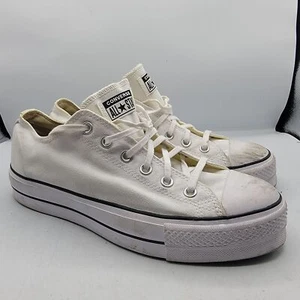 Converse Chuck Taylor All Star Platform Shoes Womens 11 White 560251F - Picture 1 of 13