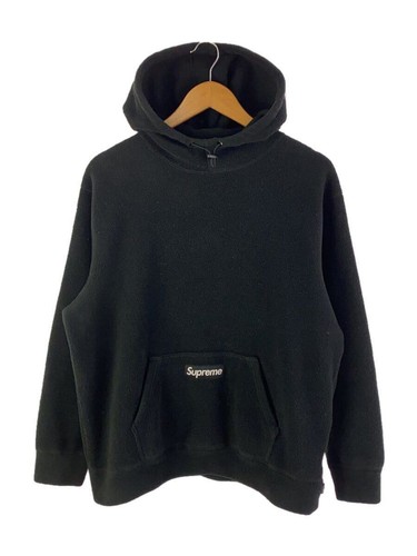 Felpa Supreme con cappuccio M poliestere nera usata